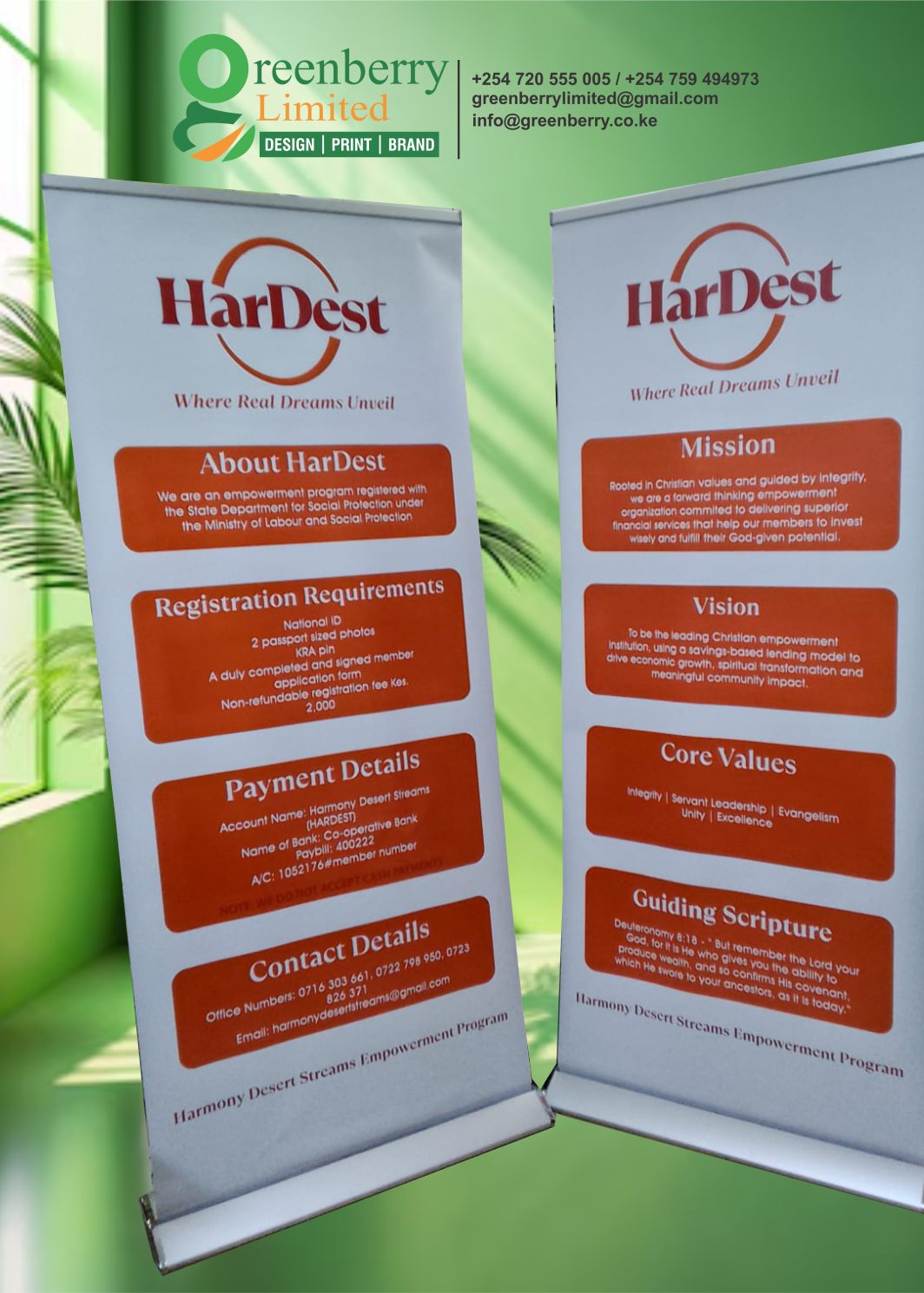 Roll-Up Banner – 80x200 cm