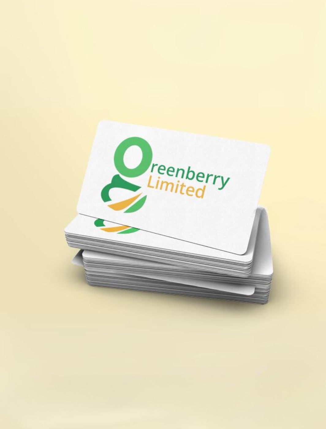 Offset printed business cards